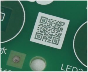 Sampel barcode hasil laser marking fiber